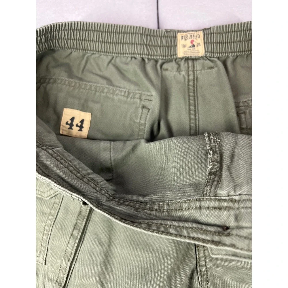RedHead Cargo Shorts Olive Green Cotton Canvas Utility Gorpcore Outdoor Mens 44